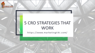 5 CRO Strategies That Work