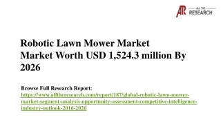 Robotic Lawn Mower Market Analysis by Product