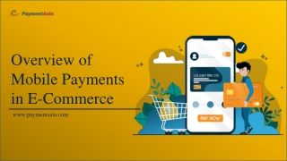 Overview of Mobile Payments in E-commerce