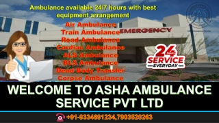 Get Air Ambulance Service with affordable and medical team |ASHA