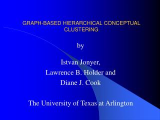 GRAPH-BASED HIERARCHICAL CONCEPTUAL CLUSTERING