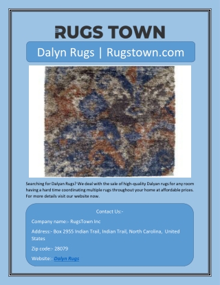 Dalyn Rugs | Rugstown.com