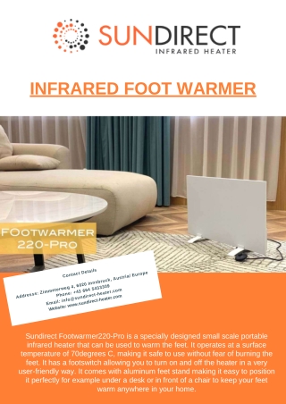 Infrared Foot Warmer