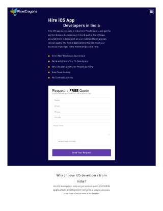 Hire iOS App Developers in India: Work with India's Top 1% Developers