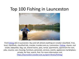 Top 100 Fishing in Launceston