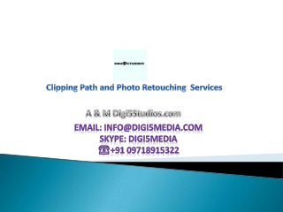 No-1 Clipping Path Service Provider - Digi5Studios.com