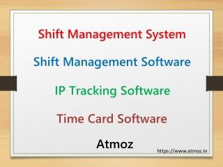 Shift Management System, Shift Management Software by Atmoz
