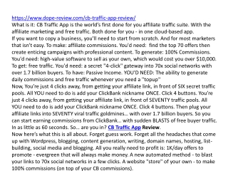 CB Traffic App Review