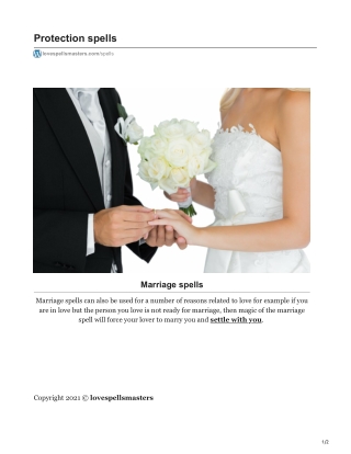 Marriage Spells