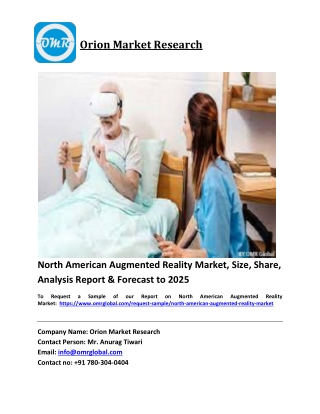 North American Augmented Reality Market Trends, Size, Competitive Analysis and F