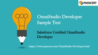 Salesforce OmniStudio Developer Certification Dumps