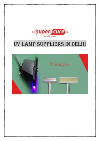 uv lamp suppliers in delhi