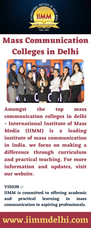 Mass Communication Colleges in Delhi