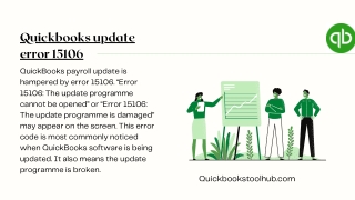 Quickbooks update error 15106