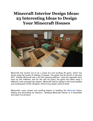 Minecraft Interior Design Ideas 23 Interesting Ideas to Design Your Minecraft Houses