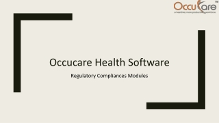 Regulatory Compliances Modules