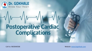 Postoperative Cardiac Complications Dr Gokhale