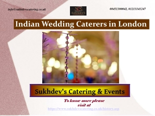 A Leading Indian Wedding Caterers in London