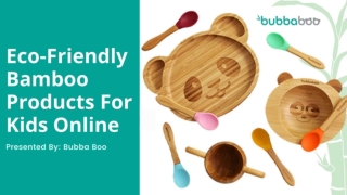 Eco-Friendly Bamboo Products For Kids Online