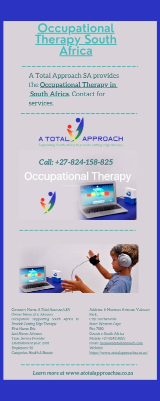 Occupational Therapy South Africa