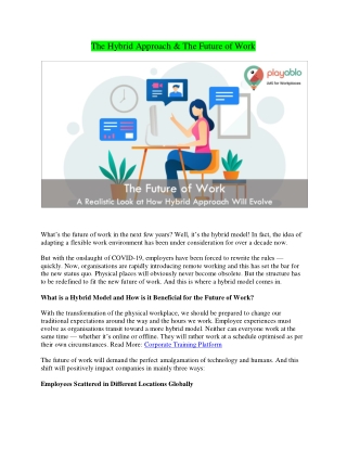The Hybrid Approach & The Future of Work