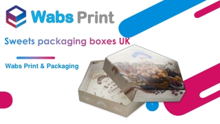 Wabs Print & Packaging offering Custom Sweet Packaging Boxes in the UK