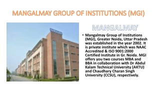 MANGALMAY GROUP OF INSTITUTIONS