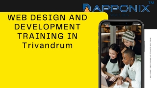 WEB DESIGN AND DEVELOPMENT TRAINING IN TRIVANDRUM