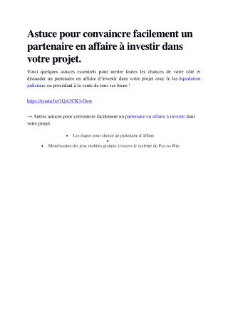 Technique de négociation efficace