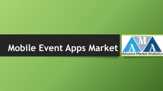 Mobile event apps Market Estimates May Beats Expectation on Upcoming Revenue Gro