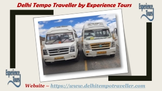 Book Different Seating Tempo Traveller in Delhi