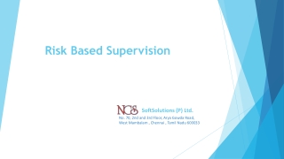 Risk Based Supervision