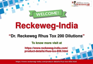 Dr. Reckeweg Rhus Tox 200 Dilutions