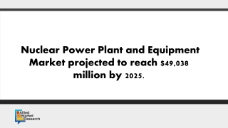 Nuclear Power Plant and Equipment Market projected to reach $49,038 million,2025