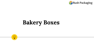 Bakery Boxes