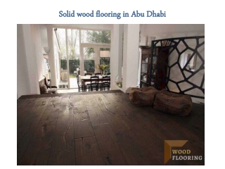 solid wood flooring in Abu Dhabi