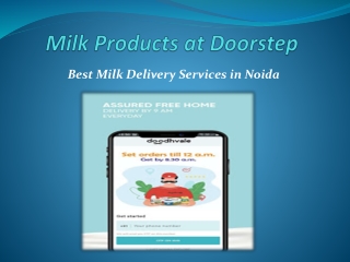 online milk delivery in noida