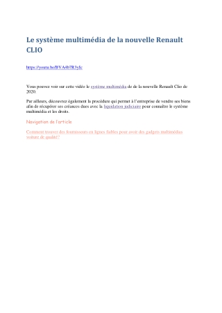 Nouvelle Renault Clio de 2020