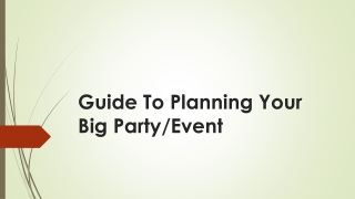 The Importance & Benefits of Party Hire