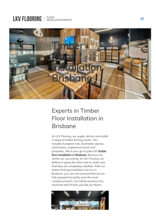 Timber floor installation Brisbane