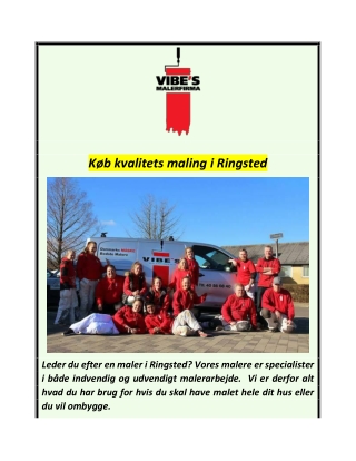 Køb kvalitets maling i Ringsted