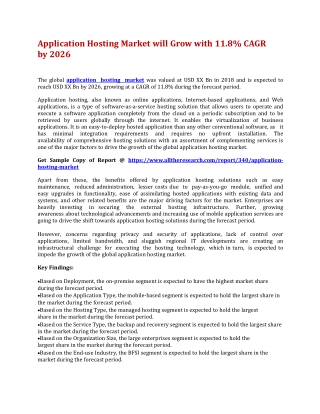 Application Hosting Market