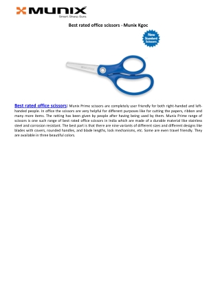 Best rated office scissors - Munix Kgoc