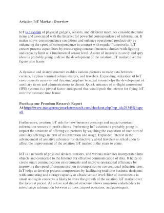 Aviation IoT Market