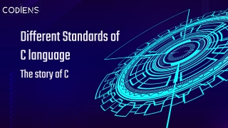 Different Standards of C language _ The story of C