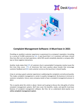 Complaint Management Software_ A Must-have in 2021