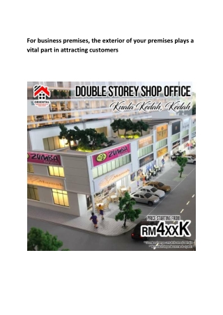 For business premises, the exterior of your premises plays a vital part in attracting customers