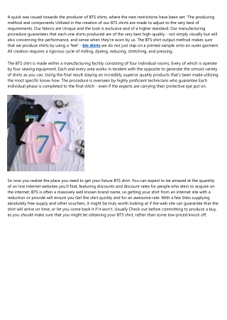 10 Sites to Help You Become an Expert in bts shirt