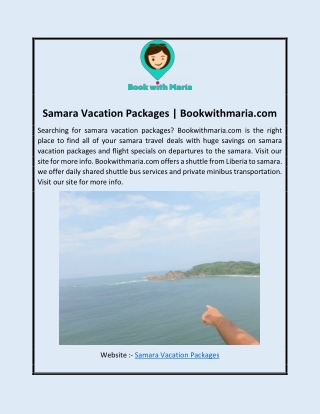 Samara Vacation Packages | Bookwithmaria.com