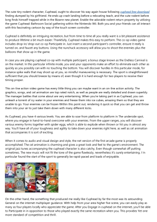Undeniable Proof That You Need cuphead free download